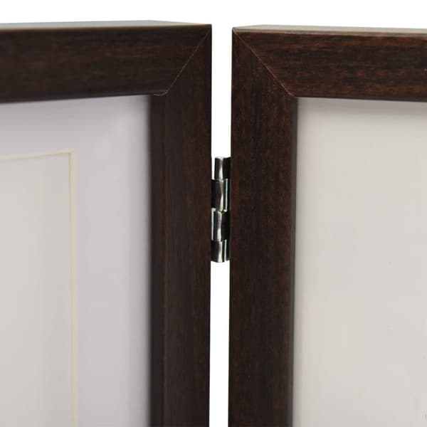 vidaXL Tredelad fotoram mörkbrun 22x15 cm+2x(10x15 cm) -  Bildramar