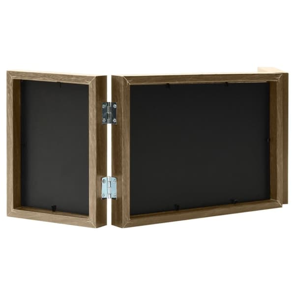 The Living Store folderamme til 3 billeder 22x15 cm + 2x(10x15 cm) lysebrun -  Fotorammer