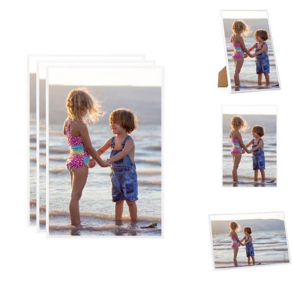 Fotorammer - Living billedrammer 3 stk. til væg eller bord 21x29,7 cm MDF hvid