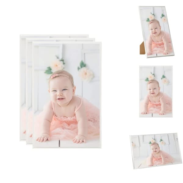 Fotorammer - Living billedrammer 3 stk. til bord 13x18 cm MDF sølvfarvet