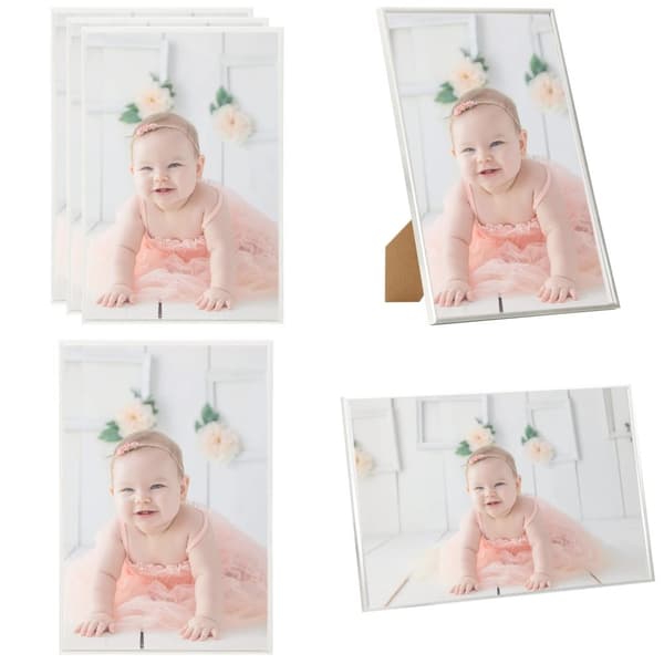 Billedrammer 3 stk. Til bord 21x29,7 cm MDF sølvfarvet - Billedramme - Billedrammer - Home & Living