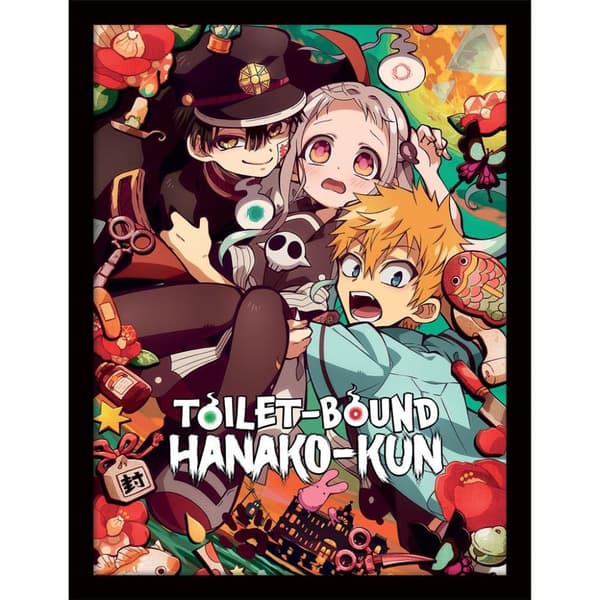 Toilet-Bound Hanako-kun Framed Poster Multicoloured 40cm x 30cm