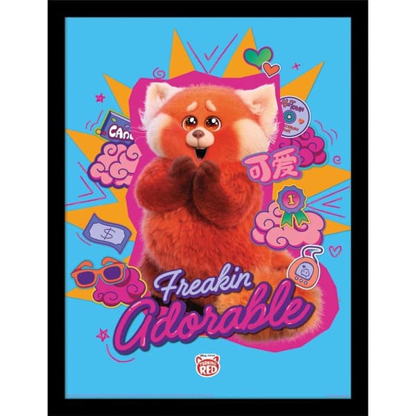 Turning Red Freakin Adorable Framed Poster