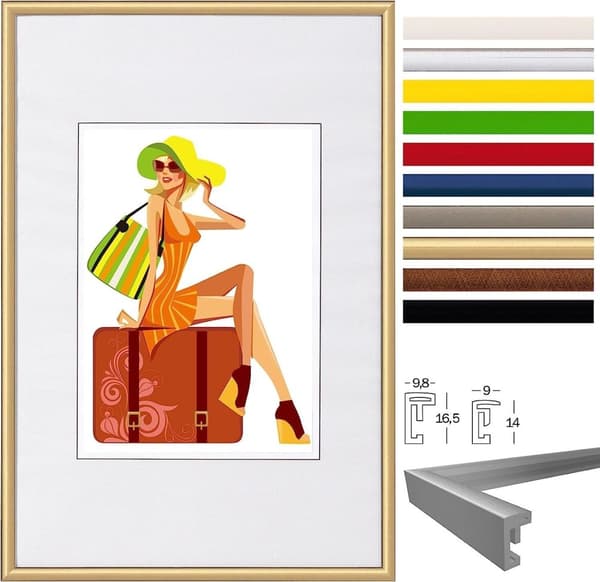 Rootz tavelramar - Fotoramar - Displayramar - Mångsidigt hängande eller stående - Slitstark högkvalitativ plast - Snygg design - Olika storlekar från