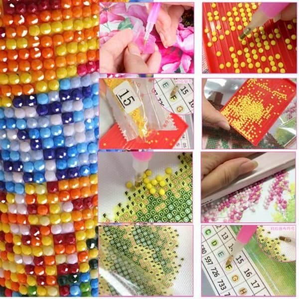 5d diamantmålning full av diamanter diy diamantbroderi dekorativ målning dekoration 30*40-bukett