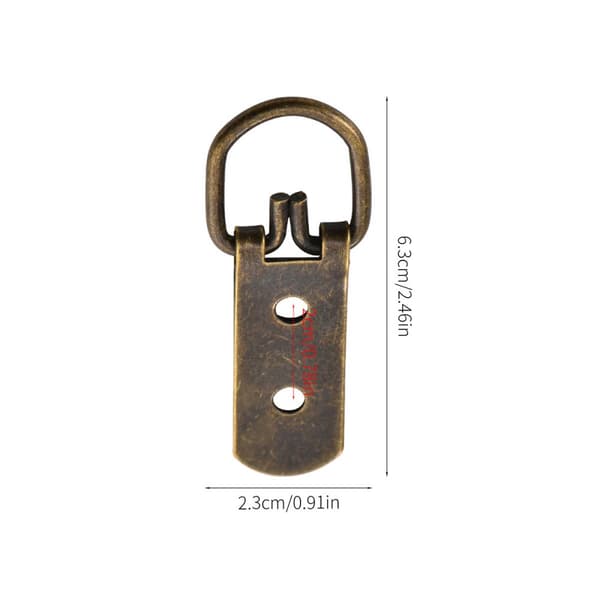 INF Hängande naglar i antik mässing med bildram (10-pack) Brons