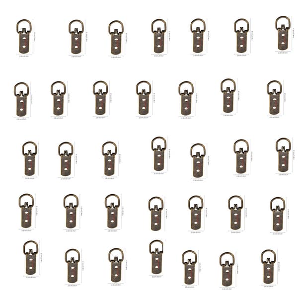 INF Hängande naglar i antik mässing med bildram (10-pack) Brons