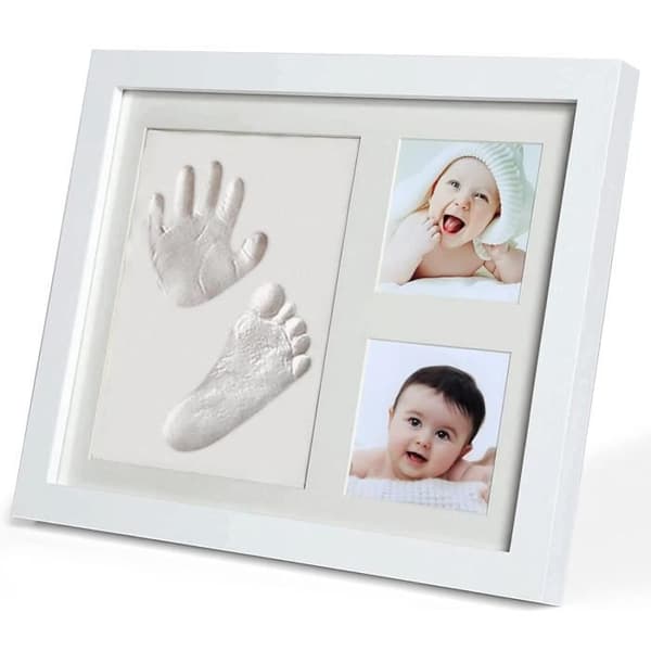Baby Footprints Ram - Ej specificerat - Rektangulär - Konstruerat trä - Väggdekoration - 7x7 cm