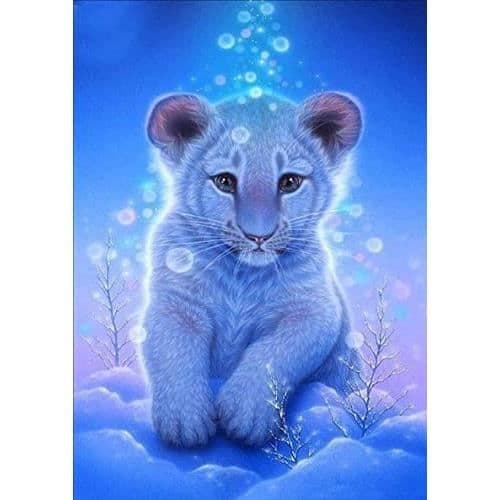 5D Diamond Painting Tiger, DIY Diamond Painting Kit, Diamond Arts Craft Canvas Hantverk Hem Väggdekor Dekor 30x40cm