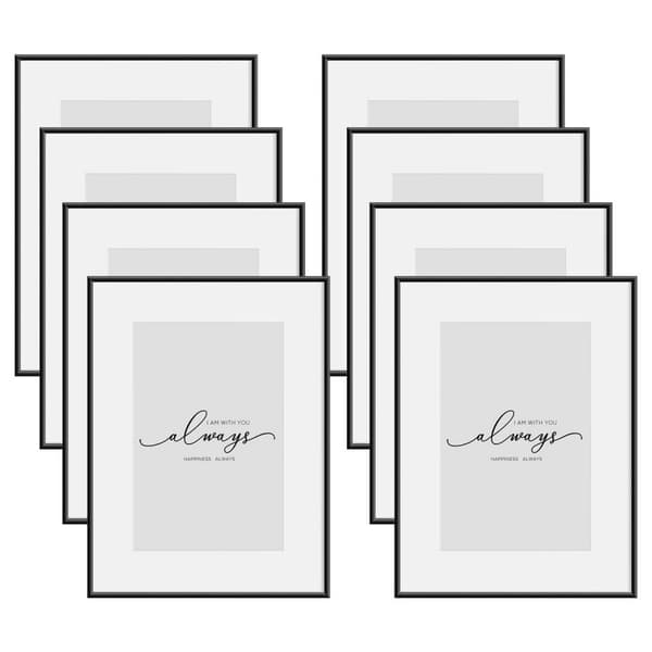 Rootz Premium-bildramset - Fotoskärm - Minnesramar - Slitstark aluminiumlegering - Mångsidig vägg- och bordsmontering - 10x15cm till 30x40cm