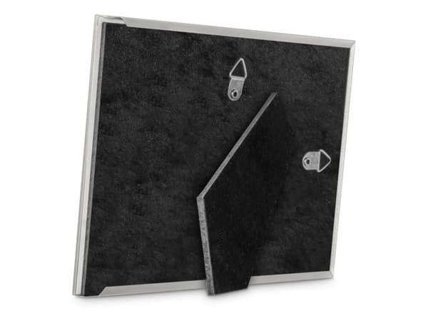 Hama 00057827, Enkel bilderamme, Aluminium, Glass, Velvet (kamera etui), Sort, Grå, Bord, Vegg, 10 x 15 cm, Rektangulær