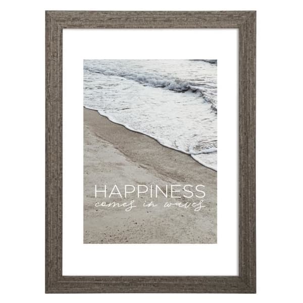 "Waves" fotoram i trä, taupe, 20 x 30 cm Brun