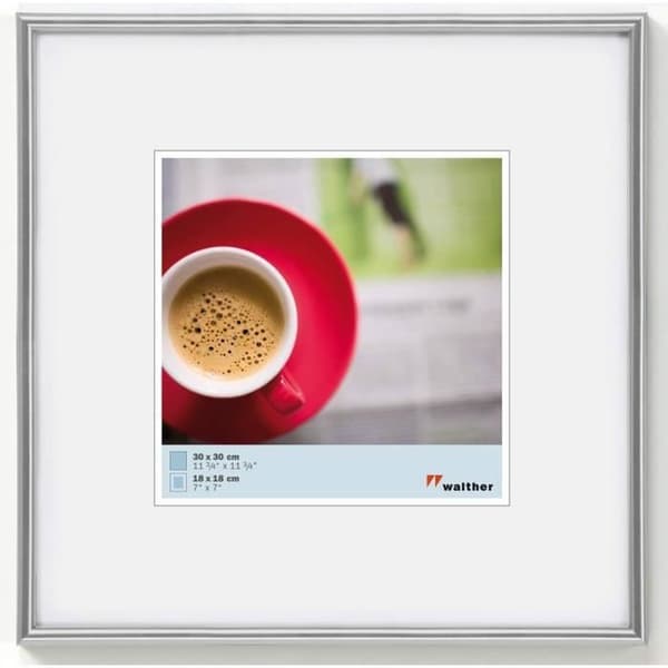 Fotoram - WALTHER - Galeria KB440H - 40x40 cm - Silver - Dagens stil