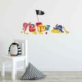 Miniatyrbild 3 av 3: Pirate Hat and Treasure Wall Sticker - Draeger Paris - För barn - Flerfärgad - 19 x 10 cm och 1,5 x 1 cm