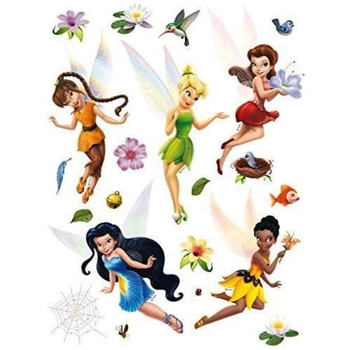 AG Design Disney Fairies, Väggdekaler, 30x 30cm1Del, papper, Färgglada, 30x 30cm - DKs 1096