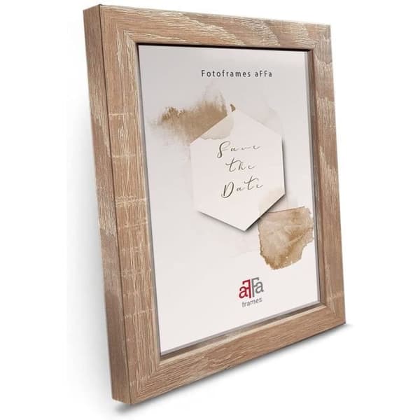 aFFa ramar, Hekla, MDF fotoram, lätt att rengöra, rektangel, med akrylglasfront, ljus ek, 15 x 20 cm