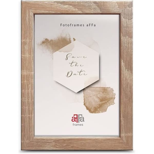 aFFa ramar, Hekla, MDF fotoram, lätt att rengöra, rektangel, med akrylglasfront, ljus ek, 15 x 20 cm