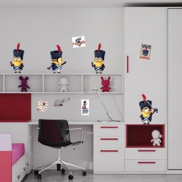 Klistermärke Väggdekor - Minion - Gul - 42 cm - Barn - Självhäftande