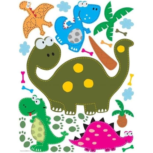 Dinosaurier - Klistermärke / Väggdekor 65x85 cm