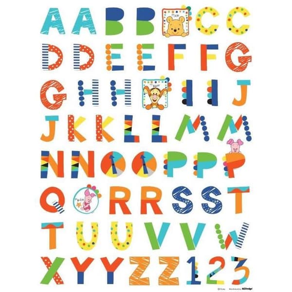 Klisterdekal - WINNIE L'OURSON - Dekorativ - Självhäftande PVC - 65x85cm - Avtagbar