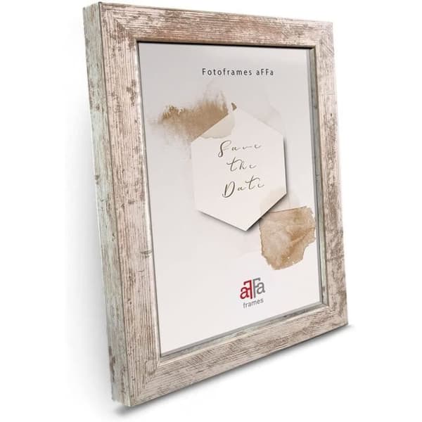 aFFa ramar, Hekla, MDF fotoram, lätt att rengöra, rektangel, med akrylglasfront, blekt furu, 15 x 21 cm