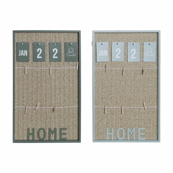 Fotoram med klämmor DKD Home Decor Aluminium polypropen Trä MDF 30 x 3 x 50 cm (2 antal)