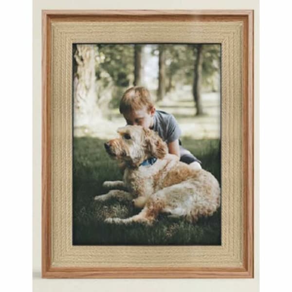 Fotoram DKD Home Decor Naturell Trä Plast Trä MDF 26,5 x 2 x 32 cm
