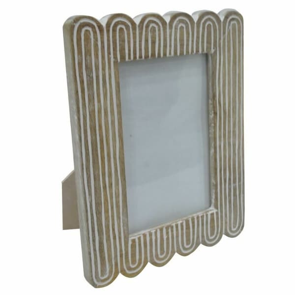 Fotoram DKD Home Decor 19 x 2 x 21 cm 16 x 2 x 21 cm Naturell Kolonial Mangoträ