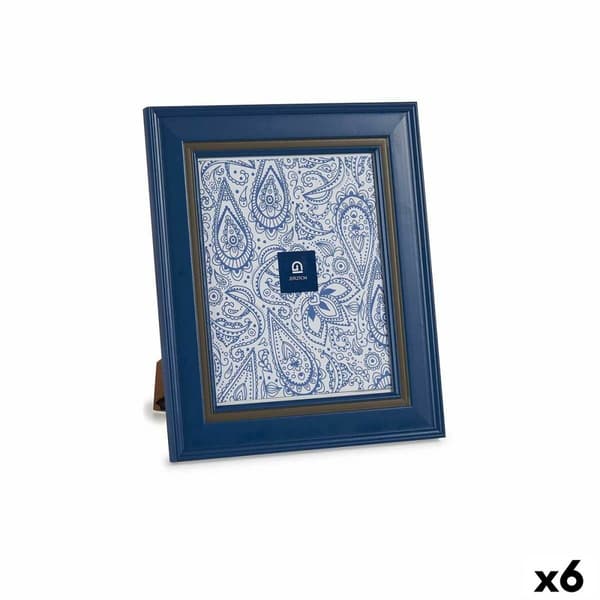 Fotoram Glas Blå Plast (6 antal) (2 x 33 x 28 cm)