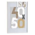 Miniatyrbild 2 av 2: Fotoram 52,5 x 2,5 x 72,5 cm Vit Plast Trä MDF (6 antal)
