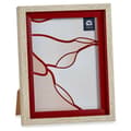 Miniatyrbillede 1 af 2: Fotoramme 16515 Rød Brun 18,8 x 2 x 24 cm Krystal Træ Plastik