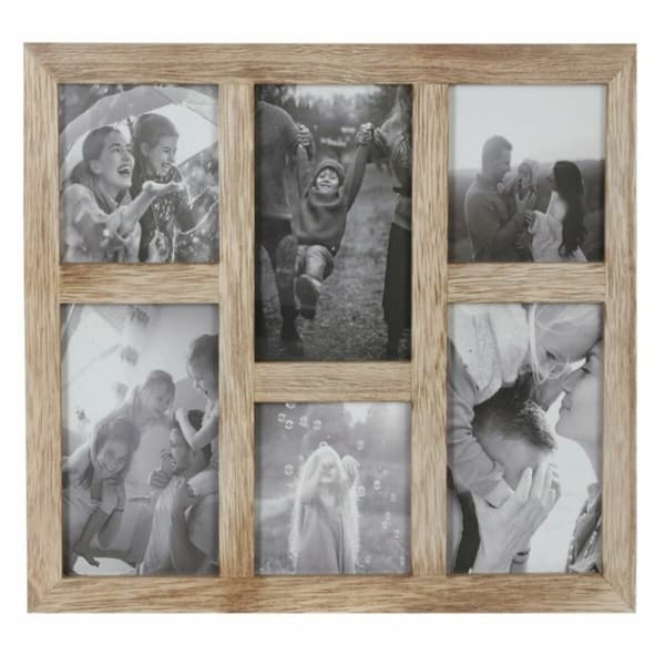 Fotoramme DKD Home Decor 35 x 1,2 x 29 cm Krystal Natur Moutain Træ MDF