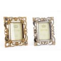 Miniatyrbillede 1 af 2: Fotoramme DKD Home Decor 19 x 2 x 25 cm Sølvfarvet Gylden Harpiks Shabby Chic (2 enheder)