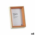 Miniatyrbillede 1 af 2: Fotoramme Krystal Brun Hvid Træ MDF (12 x 17 x 3 cm) (6 enheder)