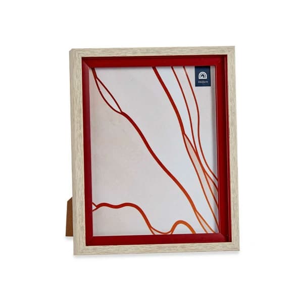 Fotoramme Krystal Rød Træ Brun Plastik (24 x 2 x 29 cm) (6 enheder)