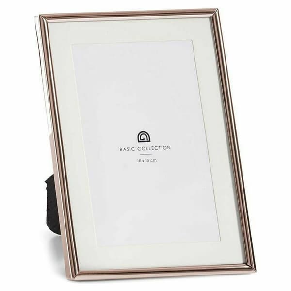 Fotoramme Krystal Stål Kobber (13,5 x 18,5 x 13,5 cm) (12 enheder)