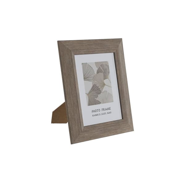 Fotoramme Home ESPRIT Natur Krystal polystyren 21,4 x 1,8 x 26,5 cm