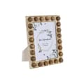 Miniatyrbillede 1 af 4: Fotoramme Home ESPRIT Hvid Brun Krystal Mangotræ 21 x 3 x 26 cm