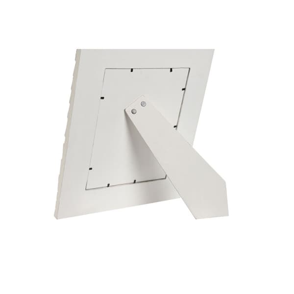 Fotoramme Home ESPRIT Hvid Krystal Træ MDF 37 x 1,5 x 37 cm