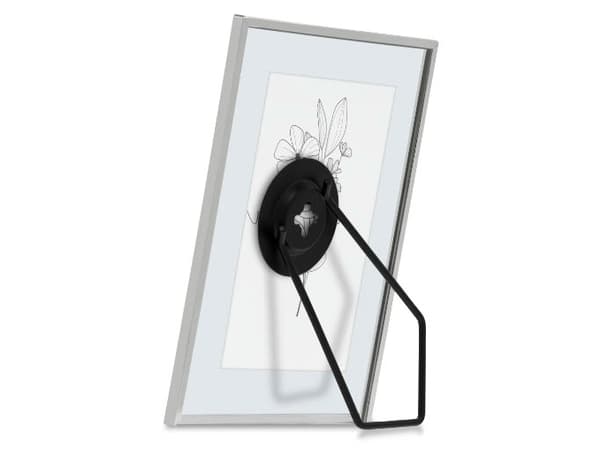 Hama Flower, Enkel bilderamme, Glass, Strykejern, Sølv, Gloss, Bord, 10 x 15 cm