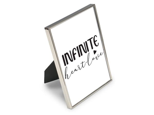 Hama Infinity, Enbildsram, Strykjärn, Silver, Glansigt, Bord, Vägg, 10 x 15 cm