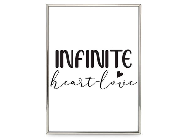 Hama Infinity, Enbildsram, Strykjärn, Silver, Glansigt, Bord, Vägg, 10 x 15 cm
