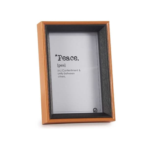 Fotoramme Krystall Svart Brun Tre MDF (12 x 17 x 3 cm) (6 enheter)