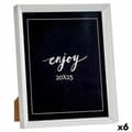 Miniatyrbilde 1 av 2: Fotoramme Hvit Plast Glass (22,2 x 3,5 x 27,3 cm) (6 enheter)