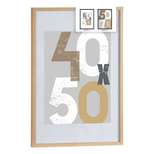 Fotoramme 52,5 x 2,5 x 72,5 cm Naturell Plast Tre MDF (6 enheter)