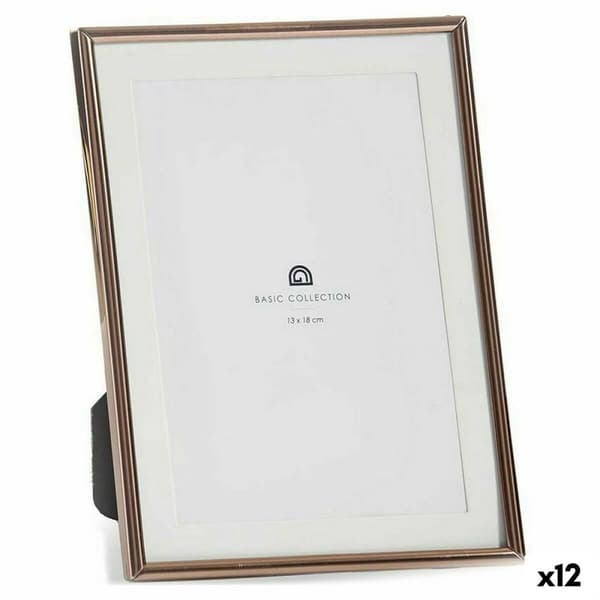 Kuvakehys Kristalli Teräs Kupari (12 x 19,5 x 15,5 cm) (12 osaa)