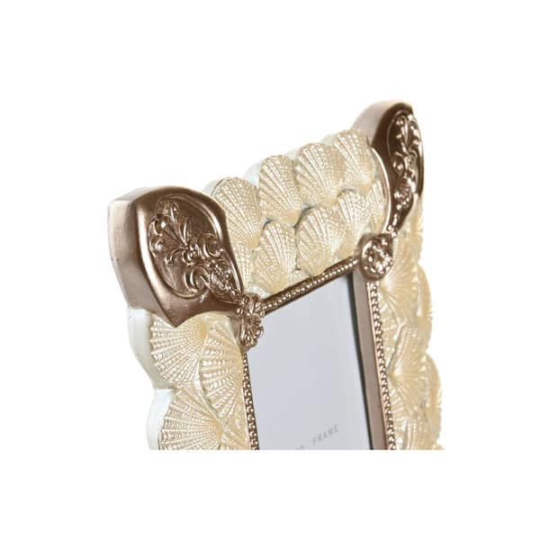 Kuvakehys DKD Home Decor 20,4 x 2,5 x 26 cm Kupari Valkoinen Hartsi Romanttinen