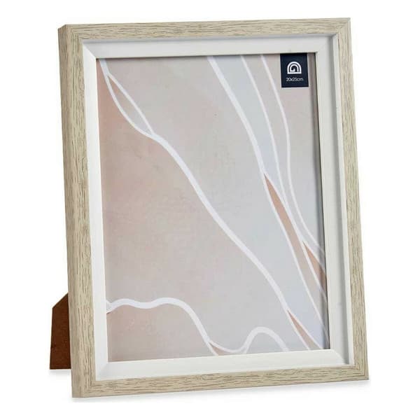 Kuvakehys 24 x 2 x 29 cm Kristalli Beige Valkoinen Muovinen (6 osaa)