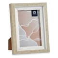 Pikkukuva 2 / 2: Kuvakehys 13,5 x 18,8 x 2 cm Kristalli Beige Valkoinen Muovinen (6 osaa)