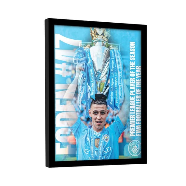 Manchester City FC Foden Framed Picture